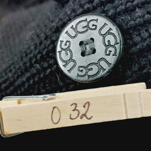 Ugg Australia Classic Cardy Grey Blue Knit Sweater Boots O32 - Picture 11 of 11